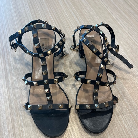 Valentino Rockstud 60mm Heeled Sandals Size 39 - Picture 1 of 2
